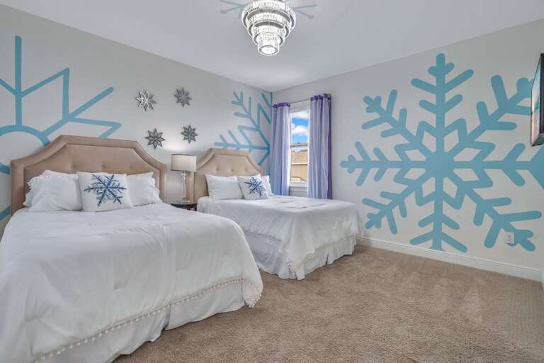 Frozen room with 2x Twins.