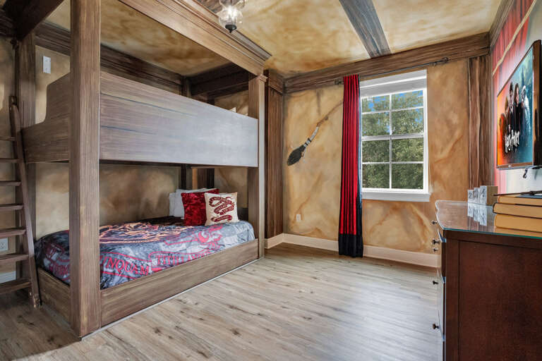 Bedroom with Twin over Twin bunk beds