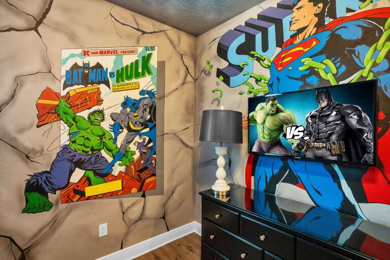 Super hero themed bedroom