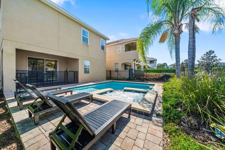 Resort-style pool area