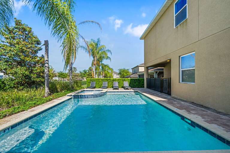 Resort-style pool area