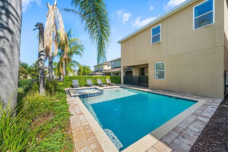 Resort-style pool area