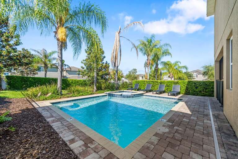 Resort-style pool area