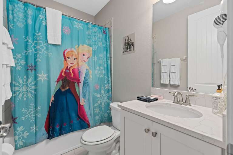 Bathroom w/ tub and shower combo