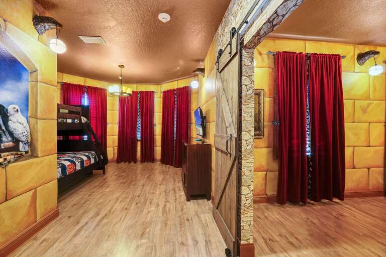 Potter inspired Bedroom w/ Twin over Full beds