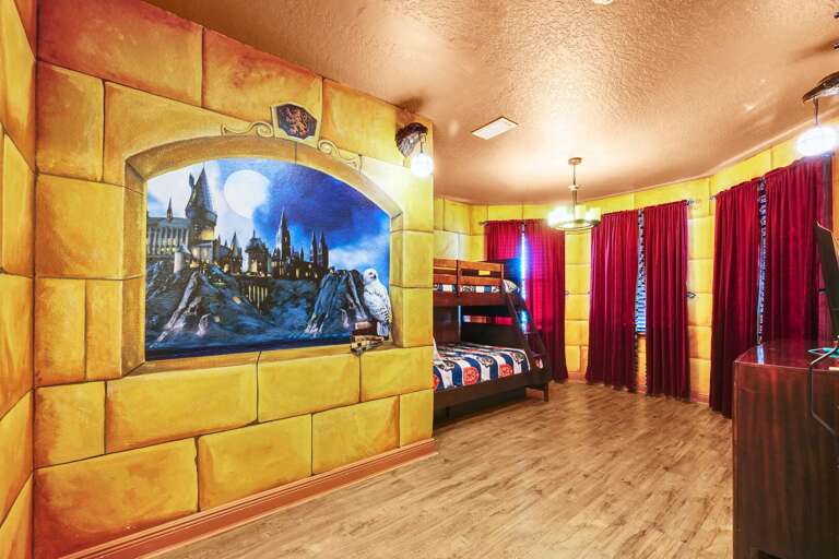 Potter inspired Bedroom w/ Twin over Full beds