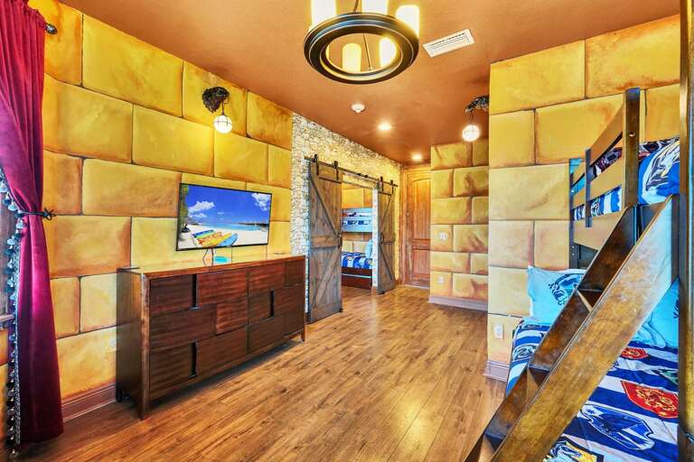 Potter inspired Bedroom w/ Twin over Full beds