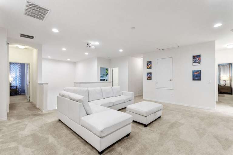 Entertainment Area w/ Large Sectional Sofa