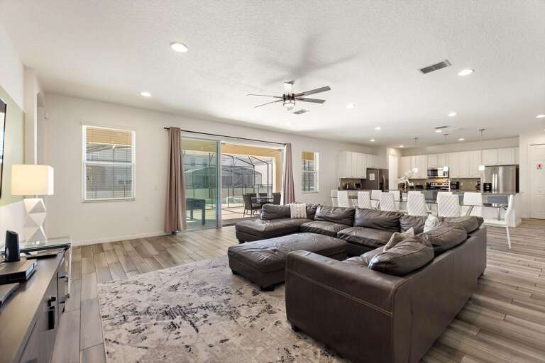 Living, Dining, and Kitchen Area