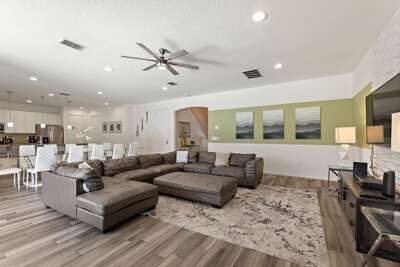 Living, Dining, and Kitchen Area