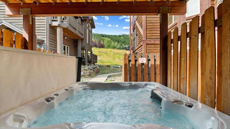 Just steps from the condo is the buildings hot tub that is available to all guests.