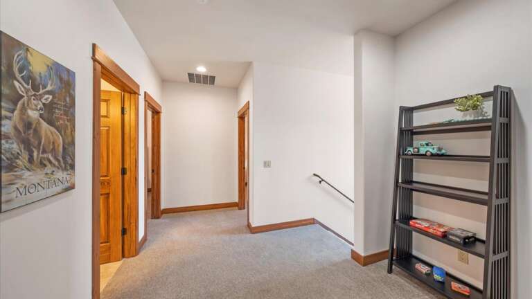 Head up the stairs to the 3 bedrooms.