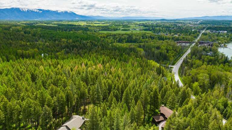 Aerial view of the property