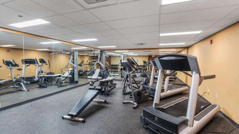 Fitness center access available to all guests.