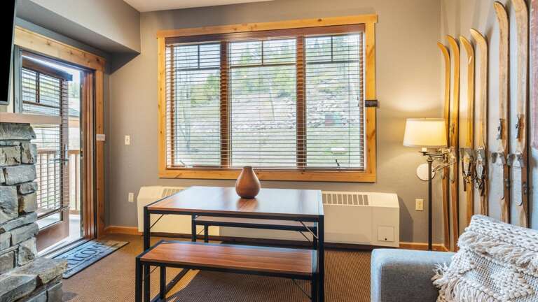 Open concept dining area