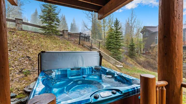 Private hot tub steps away from 