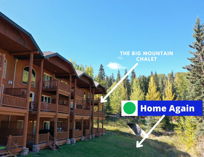Showcases the direct ski access