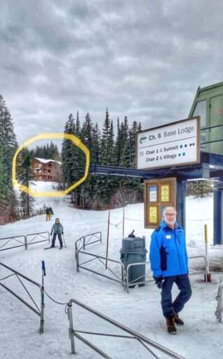 View of property from base of Chair 6: "Base Lodge"