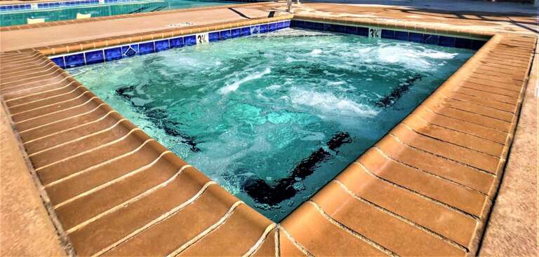 The hot tub is available mid-December to mid-April and Labor Day to beginning of October (closed mid- April- Memorial Day and  October to mid-December.