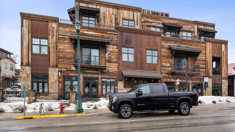 Street view of the property in downtown Whitefish.