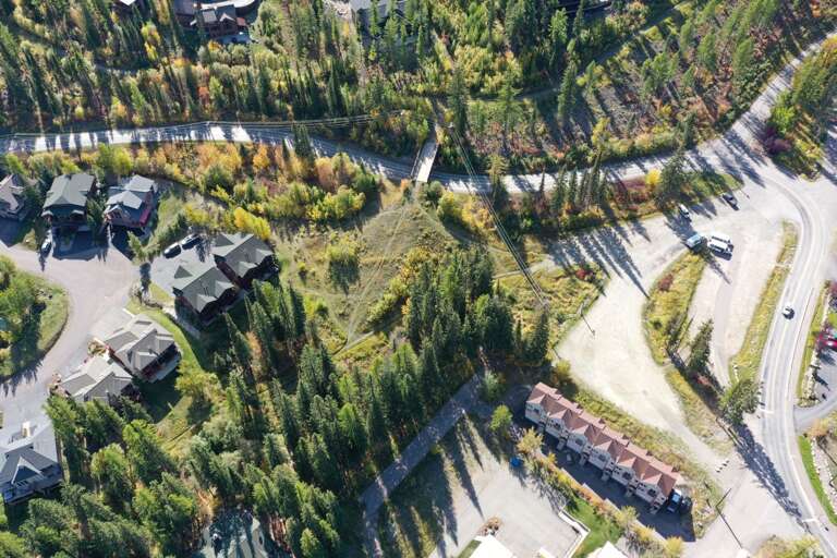 Aerial view of the property.