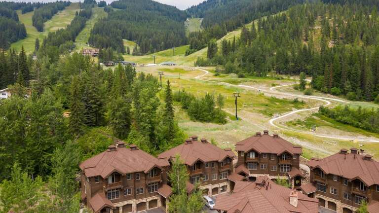 Aerial view of property