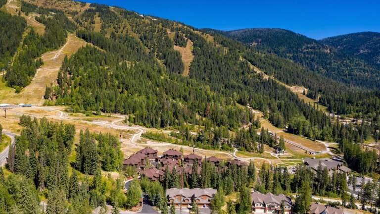 Aerial view of property
