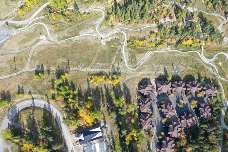 Aerial view of property