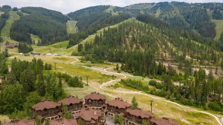 Aerial view of property