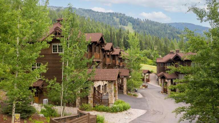 View of Slopeside Townhome complex