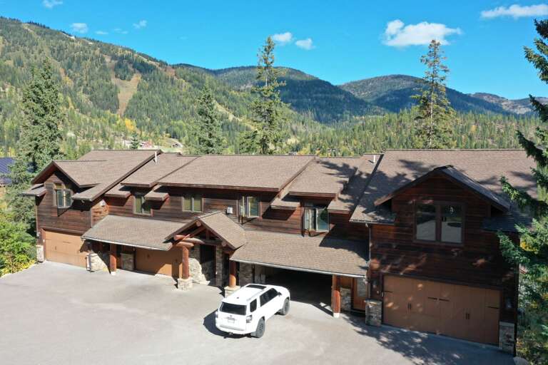 Aerial view of the property