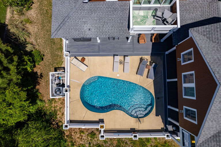 CC318: OBX Rays | Pool Deck Aerial View