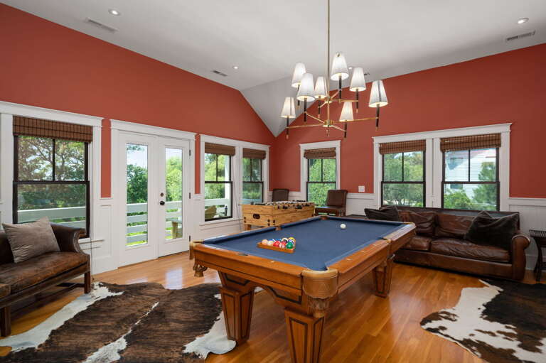 CC318: OBX Rays | TL Rec Room - Pool Table, Full-Sized Refrigerator, Deck Access