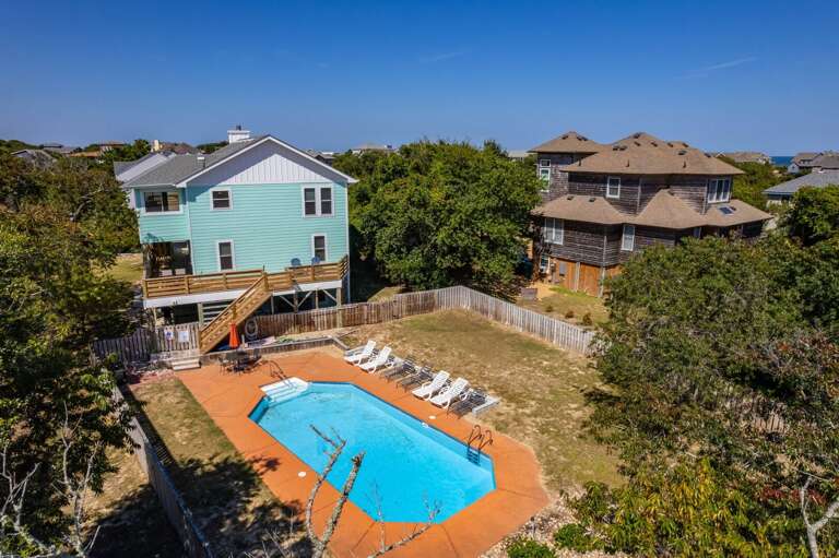 DK207: The Big Sea | Rear Exterior Aerial - Pool Deck