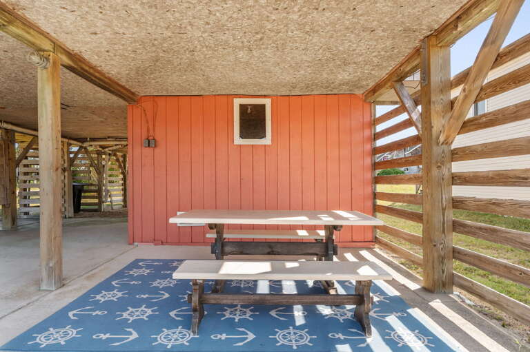 KDH367: Wright By The Sea | Carport and Picnic Table