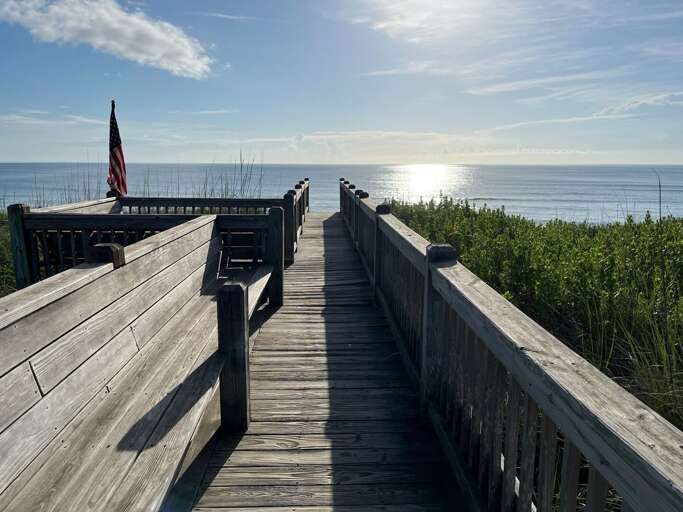 NH205: Celestial Shore | Private Walkway and Seating & Ocean View