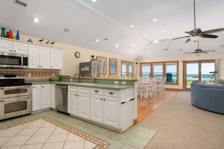 NH205: Celestial Shore | TL Kitchen & Dining Area - Ocean Views