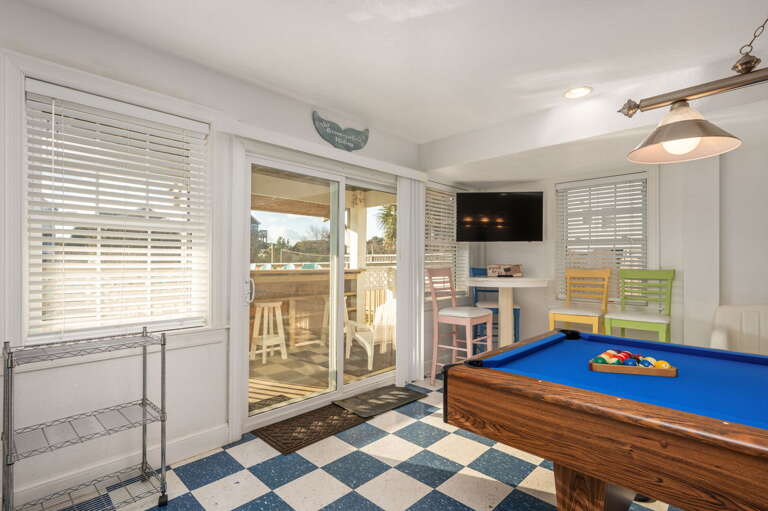 NH283: Pelican's Post | LL Game Room, Pool Deck Access, Refrigerator and Sink