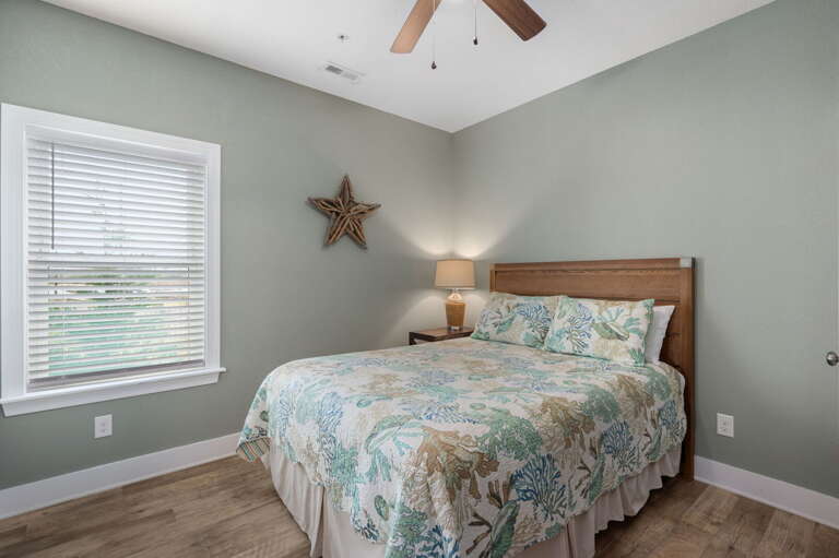 NH387C: Oak Island Cottage | Bedroom 3- Queen, Shared Bath