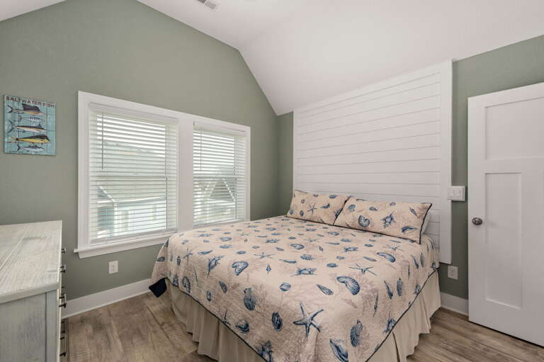 NH387D: Cape Lookout Cottage | TL Bedroom 3- King, Private Bath