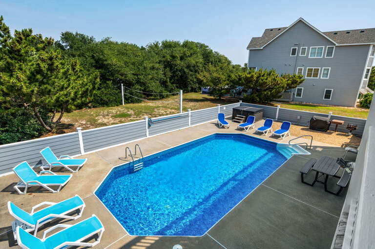 PI166: Heaven Sent | View of Pool Area from ML Rear Covered Deck