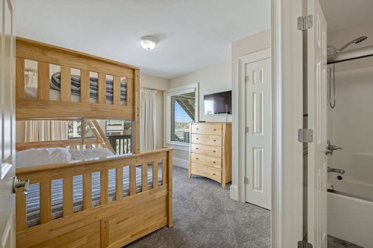 SNH345: Take It To The Limit | ML Bedroom 10- Pyramid Bunk Bed, Trundle, Private Bath, Deck Access