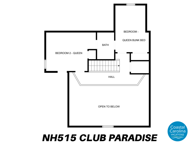 NH515: Club Paradise | Top Level Floorplan