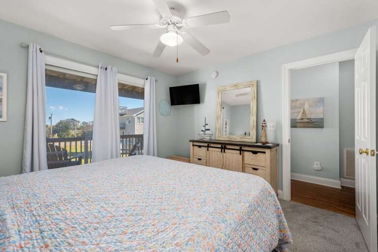 SNH263: Gone Coastal | ML Bedroom 5 - King, Private Bath, Deck Access