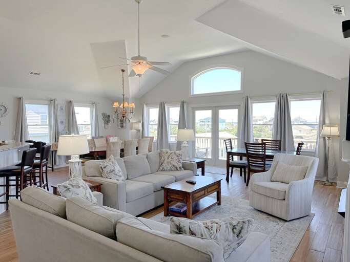 SNH263: Gone Coastal | TL Living Area, Fireplace (Off-Season Only)