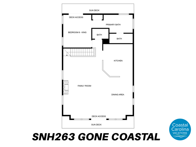 SNH263: Gone Coastal | Top Level Floorplan