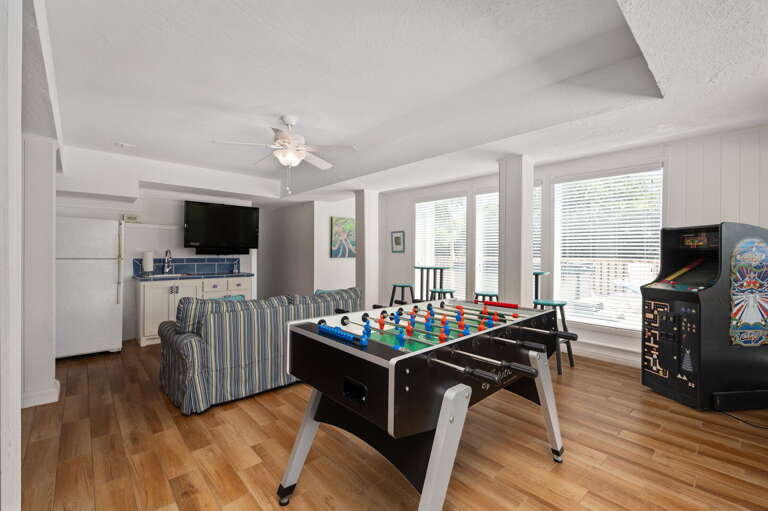 DK290: Point of View | LL Game Room - Foosball and Shuffleboard Tables, Deck Access