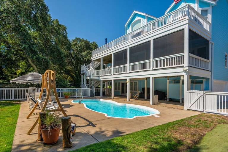 CC076: Three's A Charm | Rear Exterior - Pool Deck CC076: Three's A Charm | Rear Exterior - Pool Deck