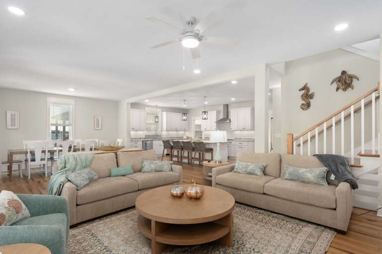 NH369: Nags Head 369 | ML Living Area - Deck Access