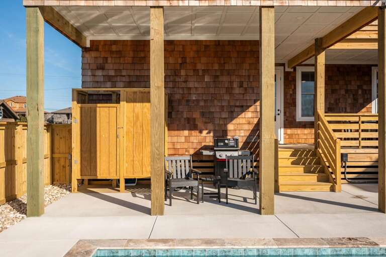 NH369: Nags Head 369 | Private Pool Deck - Enclosed Outdoor Shower